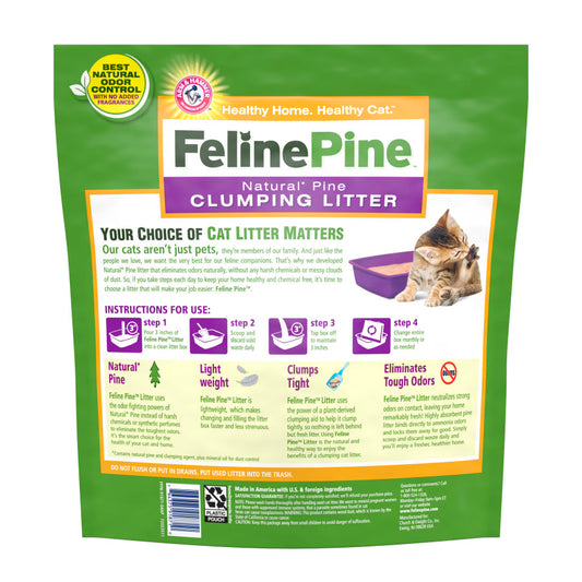 Feline Pine Natural Pine Clumping Cat Litter 1ea/8 lb