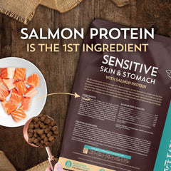 Wholesomes Sensitive Skin & Stomach w/Salmon Protein Dry Cat Food Salmon, 1ea/10 lb