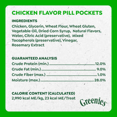 GREENIES Pill Pockets Chicken Flavor Dog Treats – Capsule Size, 15.8 oz, 60 Count -