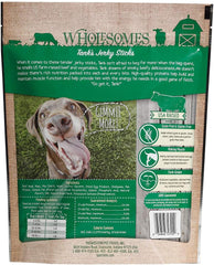 Wholesomes Tank's Beef Grain Free Jerky Sticks Moist Dog Treats 1ea/25 oz