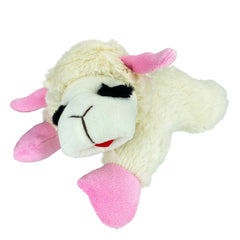 Multipet Lamb Chop Dog Toy w/ Pink Ribbon 1ea/Large, 10.5 in