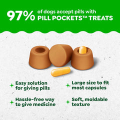 GREENIES Pill Pockets Chicken Flavor Dog Treats – Capsule Size, 15.8 oz, 60 Count -
