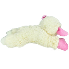 Multipet Lamb Chop Dog Toy w/ Pink Ribbon 1ea/Large, 10.5 in