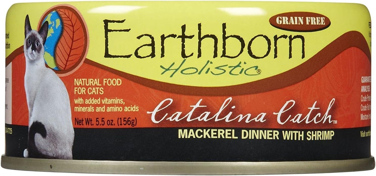 Earthborn Holisitc Catalina Catch Grain-Free Moist Cat Food | 5.5 oz, Case of 24 cans