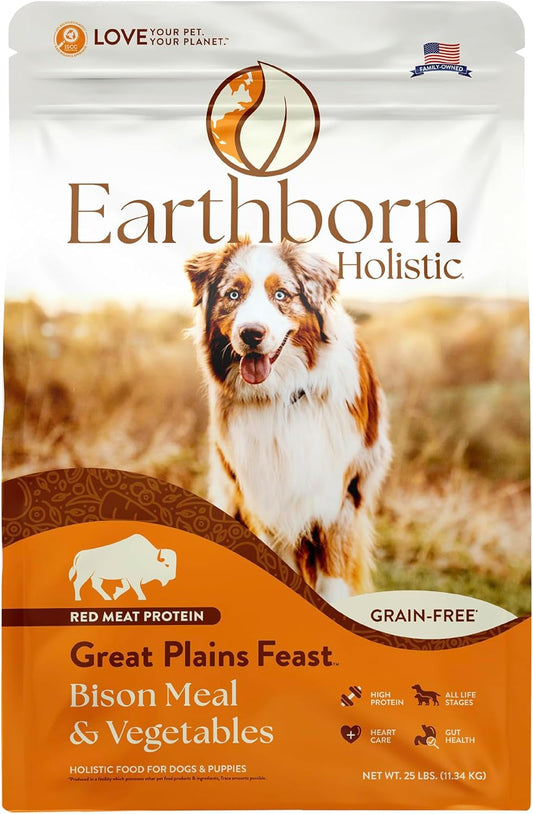 Earthborn Holistic Great Plains Feast with Bison and Beef Meal Grain and Gluten Free