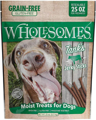 Wholesomes Tank's Beef Grain Free Jerky Sticks Moist Dog Treats 1ea/25 oz