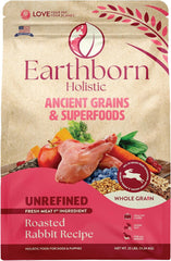 Earthborn Holistic Unrefined Roasted Rabbit with Ancient Grains & Superfoods Dry Food for Dogs & Puppies