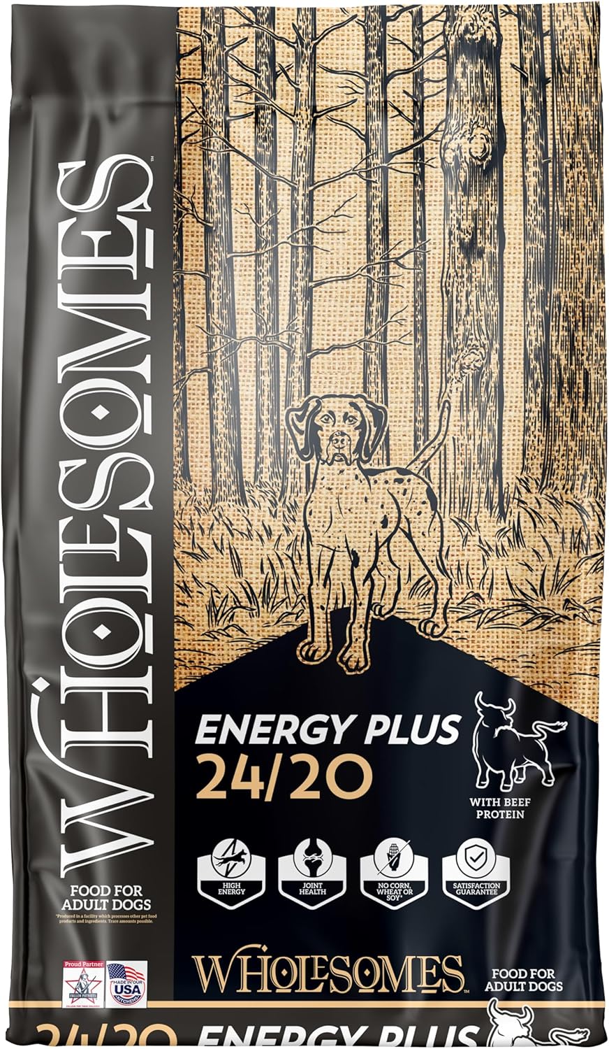 Wholesomes Energy Plus 24/20 Dry Dog Food Beef, 1ea/40 lb