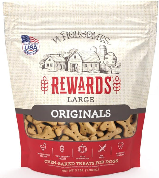 Wholesomes Classic Rewards Dog Treats Original, 1ea/LG, 3 lb