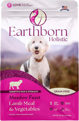 Earthborn Holistic Meadow Feast Lamb Meal & Vegetables Grain-Free Sensitive Skin & Stomach Dry Food for Adult Dogs