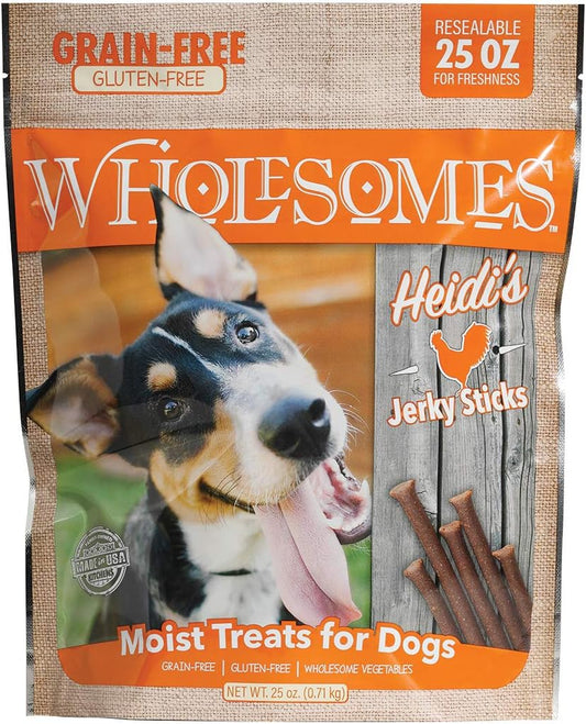 Wholesomes Heidi's Chicken Grain Free Jerky Sticks Moist Dog Treats 1ea/25 oz