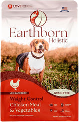 Earthborn Holistic Weight Control Chicken Meal & Vegetables Grain-Free Dry Dog Food 25 lb