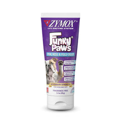 Zymox Funky Paws - Paw, Nose & Fold Cream for Dogs & Cats - Veterinary Strength - Reduces Corn Chip Feet Smell - Hydrates & Soothes the Skin - Relieves Itching & Irritation - Fragrance Free - 90g