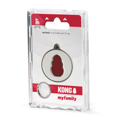 KONG White Circle ID tag