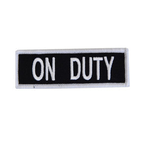 Boss Dog Tactical Hook-Backed Patch for Boss Boss Dog Tactical Harnesses, On Duty