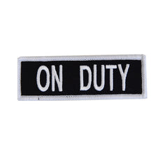 Boss Dog Tactical Hook-Backed Patch for Boss Boss Dog Tactical Harnesses, On Duty