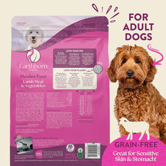 Earthborn Holistic Meadow Feast Lamb Meal & Vegetables Grain-Free Sensitive Skin & Stomach Dry Food for Adult Dogs