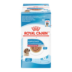 Royal Canin® Size Health Nutrition™ Medium Puppy Chunks in Gravy Pouch Dog Food, 4.9 oz, 10-pack