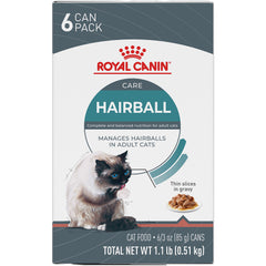 Royal Canin® Feline Care Nutrition™ Hairball Care Thin Slices In Gravy Canned Cat Food, 3 oz, 6-Pack