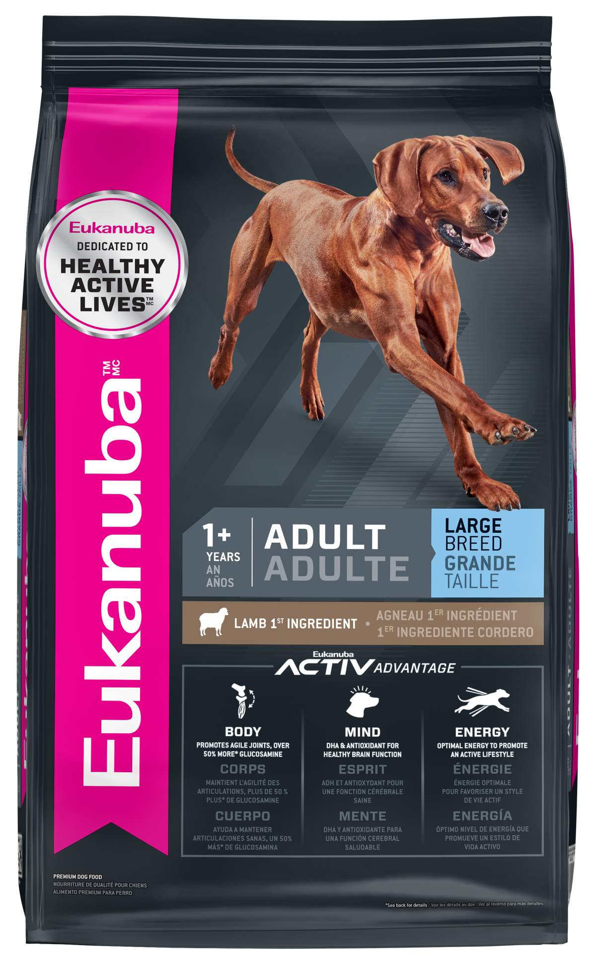 Eukanuba Adult Large Breed Dog Food Dry, Lamb 1st Ingredient