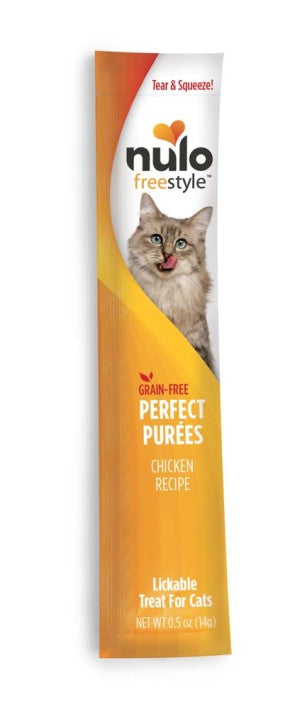 Nulo Freestyle Perfect Purees Grain-Free Cat Food Topper/Treat 0.5 oz, 48 pk