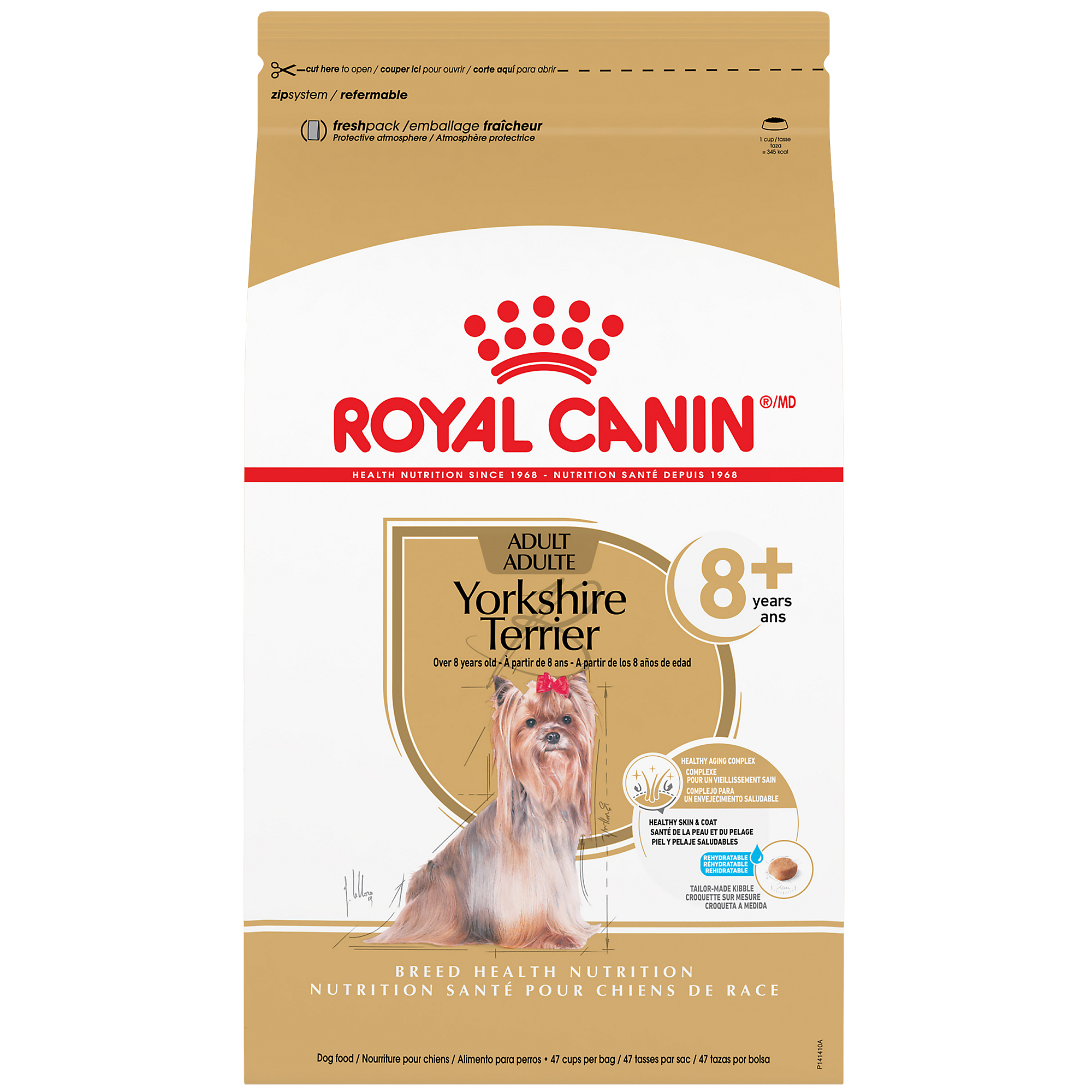 Royal Canin® Breed Health Nutrition® Yorkshire Terrier Adult 8+ Adult Dry Dog Food, 2.5 lb