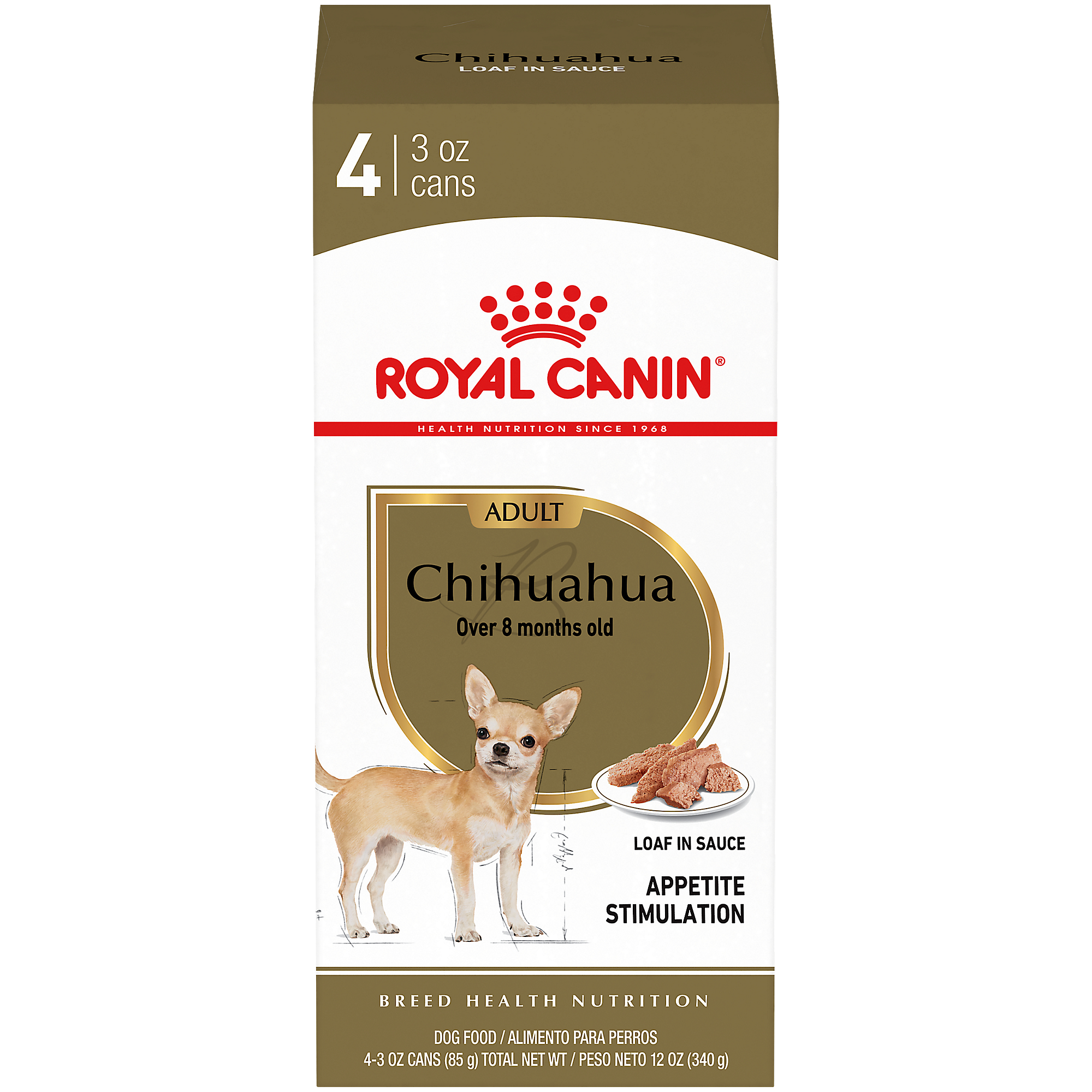 Royal Canin® Breed Health Nutrition® Chihuahua Adult Loaf In Sauce Dog Food, 3 oz, 4-pack