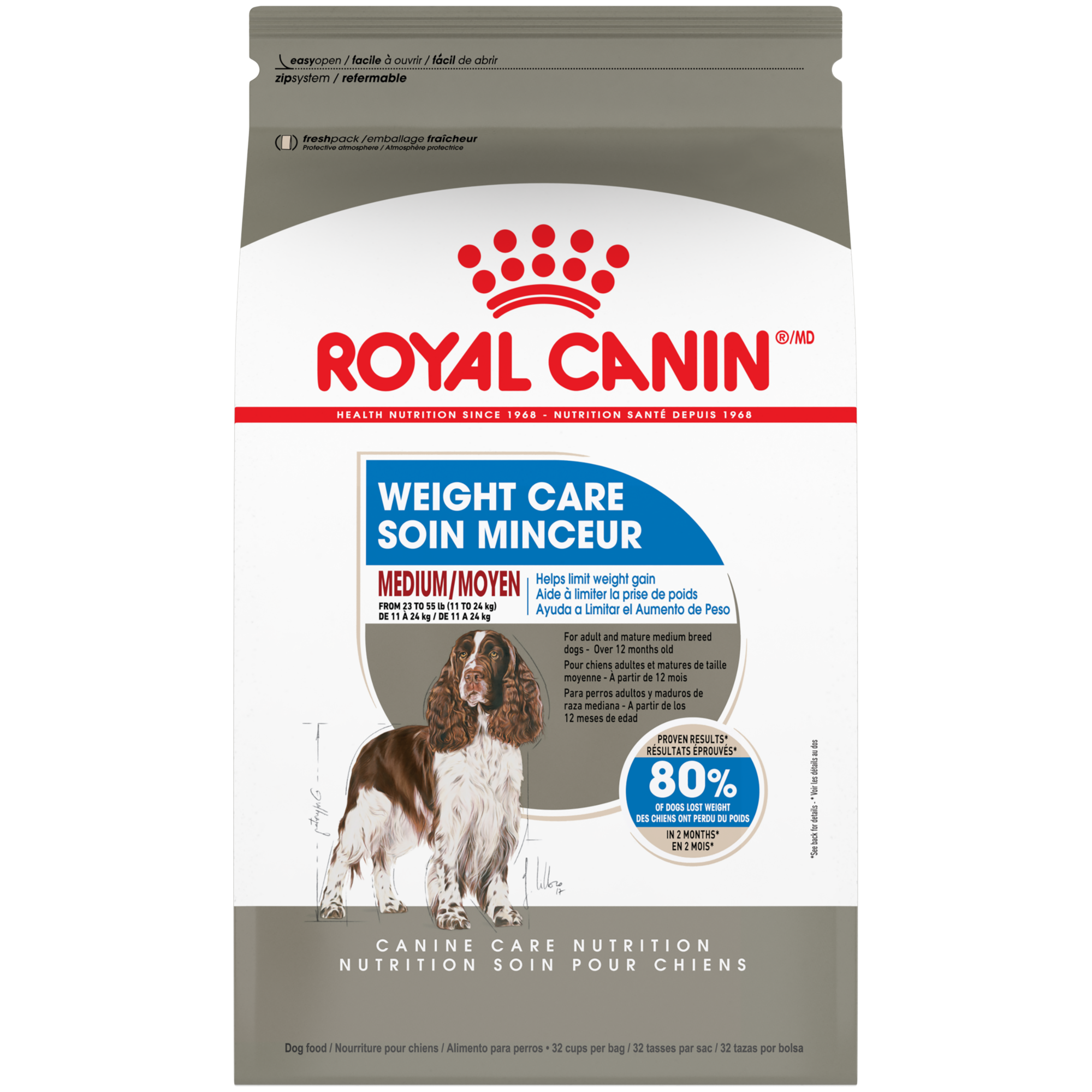 Royal Canin Medium Weight Care Adult Dry Dog Food for Medium Breeds, 17 lb bag