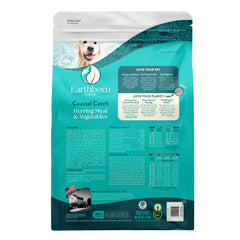 Earthborn Holistic Coastal Catch Herring Meal & Vegetables Grain-Free Sensitive Skin & Stomach Dry Food for Dogs and Puppies