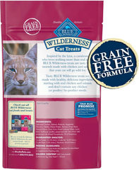 Blue Buffalo Wilderness Grain Free Soft-Moist Cat Treats, Chicken & Salmon