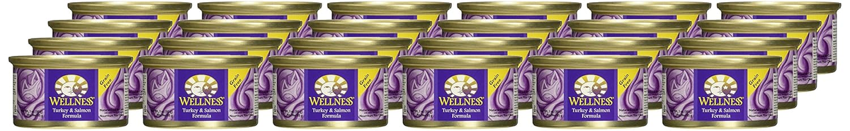 Wellness Complete Health Grain Free Turkey & Salmon Natural Wet Canned Cat Food