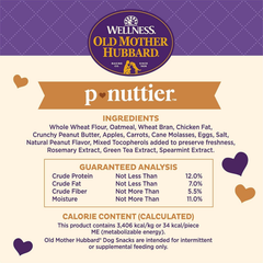 Wellness Old Mother Hubbard P-Nuttier Dog Biscuits, Natural, Training Treats, Peanut Butter Flavor