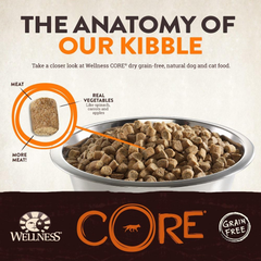 Wellness CORE Natural Dry Grain Free Puppy Food, Chicken & Turkey