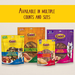 Cadet Gourmet Chicken Breast Dog Treats - Healthy & Natural Chicken Dog Training Treats for Small & Large Dogs - Inspected & Tested in USA