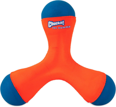 Chuckit! Amphibious Tri-Bumper Fetch Dog Toy, Black