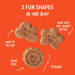 Cloud Star Corp, Wag More Bark Less Soft & Chewy Grain Free Peanut Butter & Apples Dog Treats