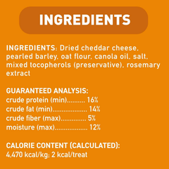 Cloud Star Tricky Trainers Crunchy, Low Calorie Training Dog Treats, Made in the USA, Wheat & Corn Free, Cheddar