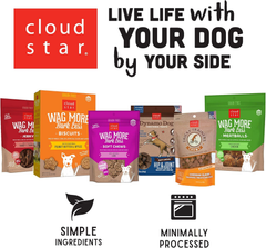 Cloud Star Wag More Bark Less Crunchy Grain Free Dog Treats, Assorted Flavors