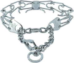 Herm Sprenger - Ultra-Plus Prong Dog Training Collar with Latch - Chrome - 3.0 mm x 18" Neck Size