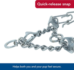 Herm Sprenger - Ultra-Plus Prong Dog Training Collar with Latch - Chrome - 3.0 mm x 18" Neck Size