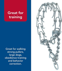 Herm Sprenger - Ultra-Plus Prong Dog Training Collar with Latch - Chrome - 3.0 mm x 18" Neck Size