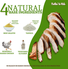 Fieldcrest Farms Nothin to Hide Flip Chips Chews for Dogs - All Natural Rawhide Alternative Treats for Dogs, Chicken, Beef or Peanut Butter Flavor Snack for All Breed Dogs