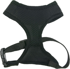 Four Paws Walk-About Comfort Control No-Pull Harness for Dogs, Adjustable Soft Padded Breathable Air Mesh Dog Vest for Walking, Black