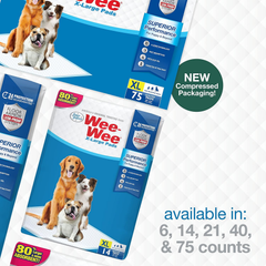 Four Paws Wee-Wee Superior Performance XL Pee Pads for Extra Large Dogs, Leak-Proof Floor Protection Dog & Puppy Quilted Potty Training Pads, Unscented