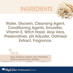 Four Paws Magic Coat Professional Series Nourishing Oatmeal Cat and Dog Grooming Wipes - Fresh Peach Scent