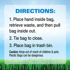 Four Paws Wee-Wee Outdoor Odor Control Heavy Duty Dog Waste Bags Refill Rolls
