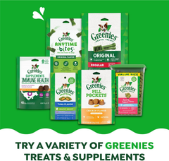 Greenies Teenie Natural Dental Care Dog Treats Blueberry Flavor