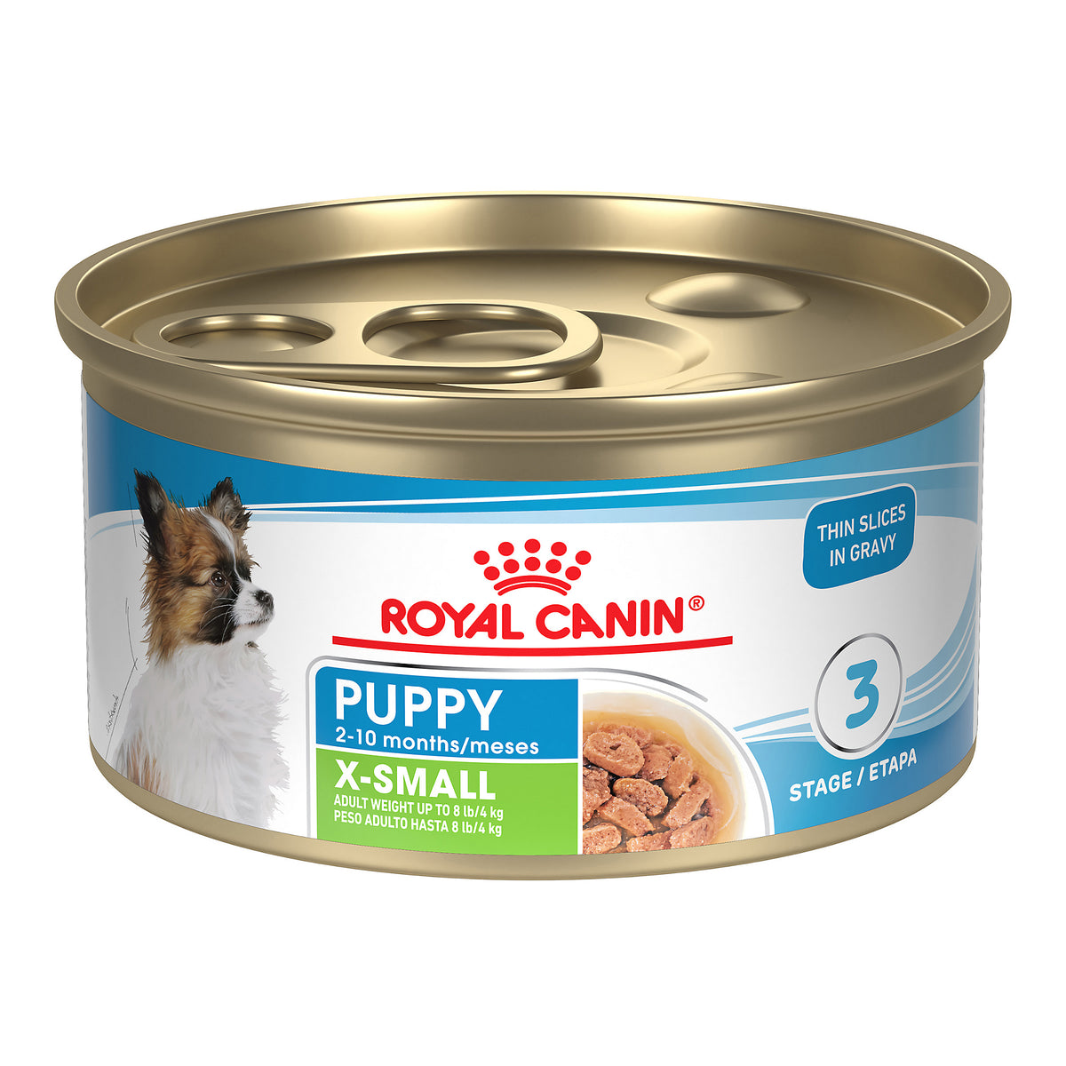 Royal Canin® Size Health Nutrition™ X-Small Puppy Thin Slices in Gravy Wet Dog Food, 3 oz., Pack of 24