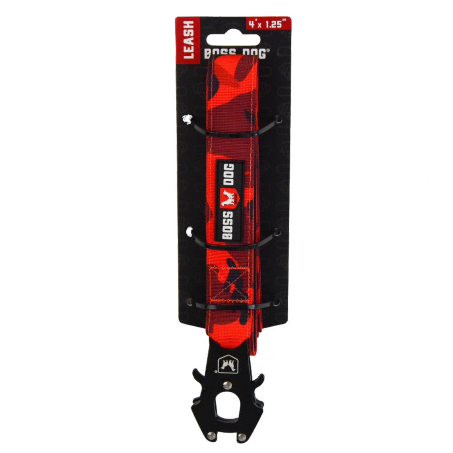 Boss Dog Tactical Leash, Red Camo