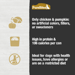 Dog Pates, Chicken & Pumpkin, 71g | 2.5 oz